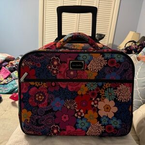 Vera Bradley floral rolling atache case